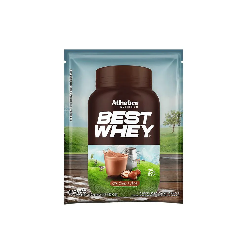 BEST WHEY (SACHê) LEITE, CACAU & AVELã ATLHETICA NUTRITION
