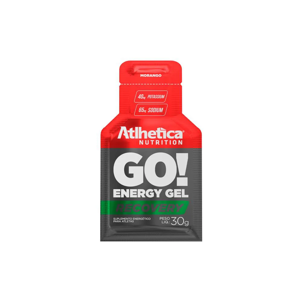 GO! ENERGY GEL RECOVERY (SACHê) MORANGO ATLHETICA NUTRITION