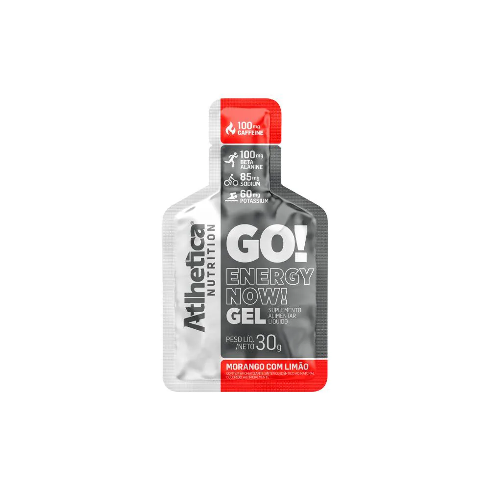 GO! ENERGY NOW GEL (SACHê) MORANGO ATLHETICA NUTRITION