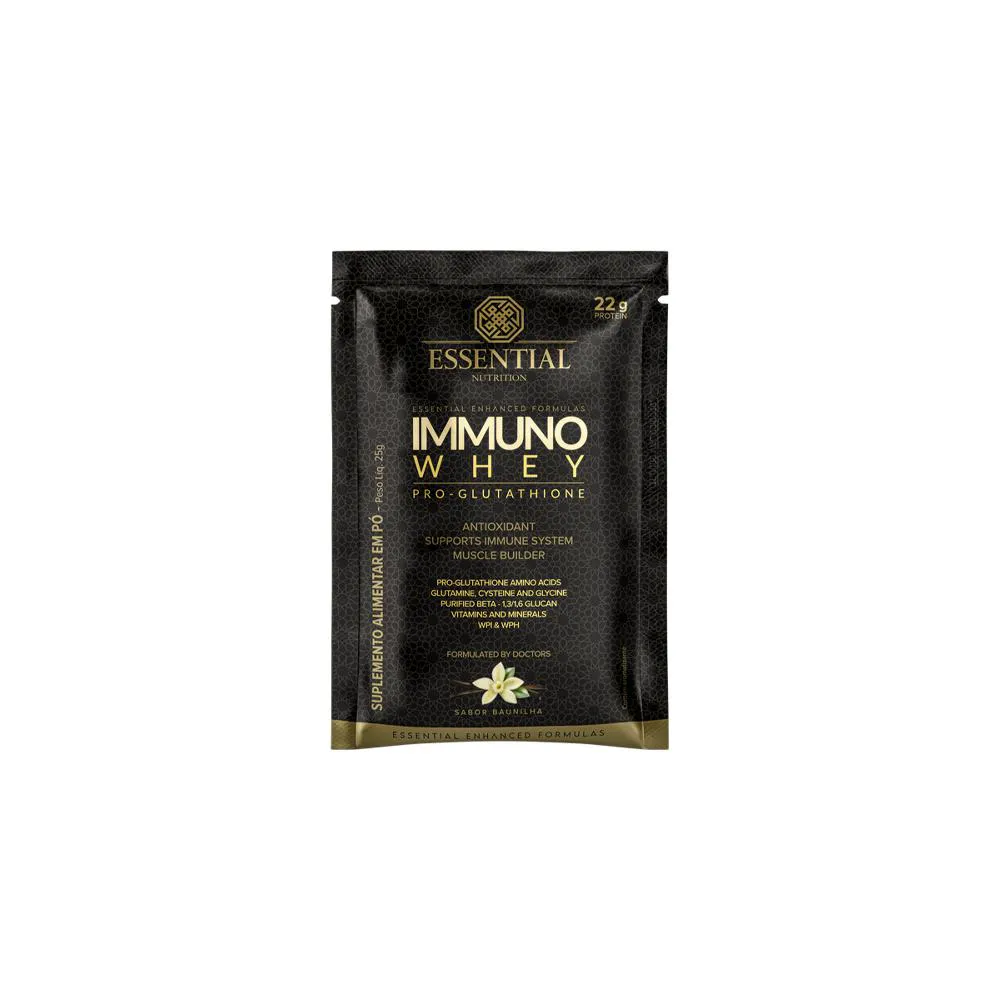 Whey Protein Essential Nutrition Immuno Whey Baunilha Sachê 25g