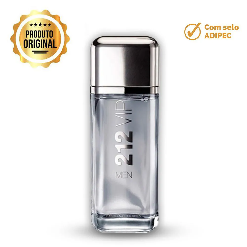 PERFUME 212 VIP MEN EAU DE TOILETTE CAROLINA HERRERA MASCULINO 200ML