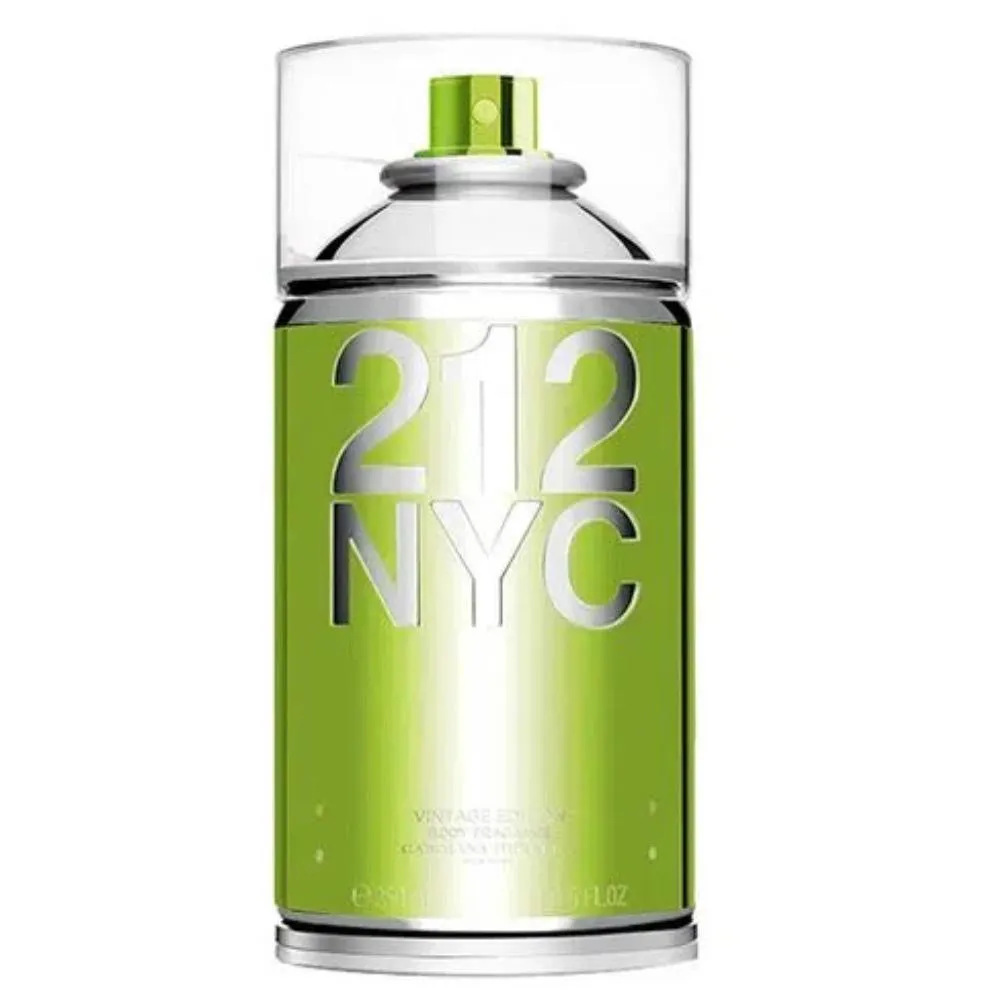 BODY SPRAY CAROLINA HERRERA 212 NYC VINTAGE FEMININO 250ML