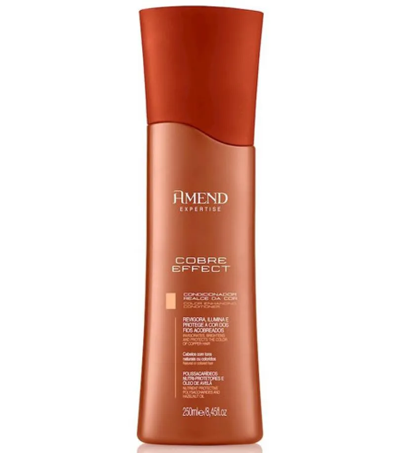 CONDICIONADOR REALCE DA COR COBRE EFFECT AMEND COSMéTICOS 250ML