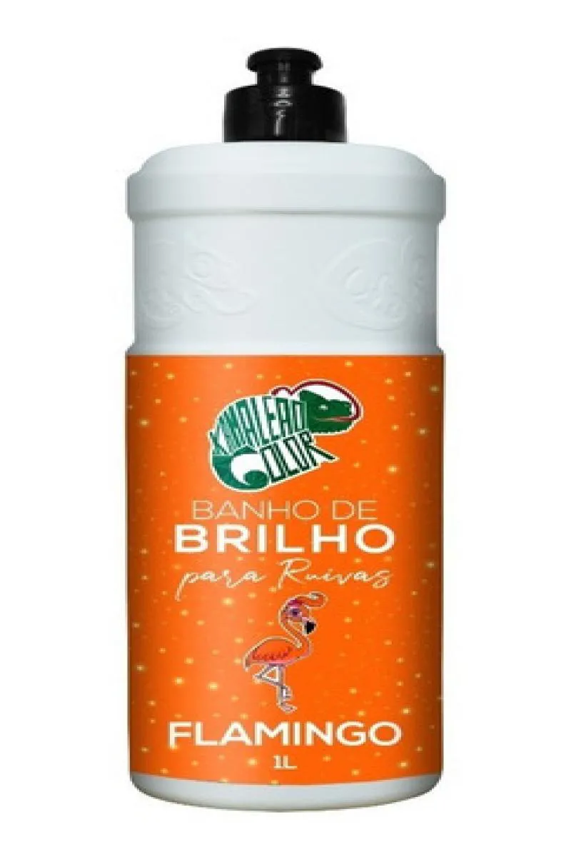 BANHO DE BRILHO PARA RUIVAS FLAMINGO KAMALEãO COLOR 1 LITRO