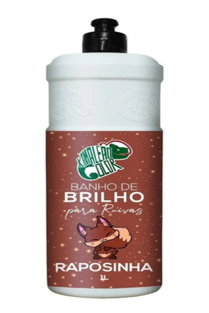 BANHO DE BRILHO PARA RUIVAS RAPOSINHA KAMALEãO COLOR 1 LITRO