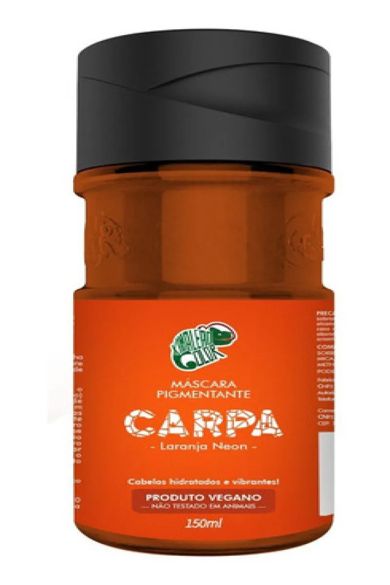 MáSCARA TONALIZANTE CARPA KAMALEãO COLOR LARANJA NEON 150ML