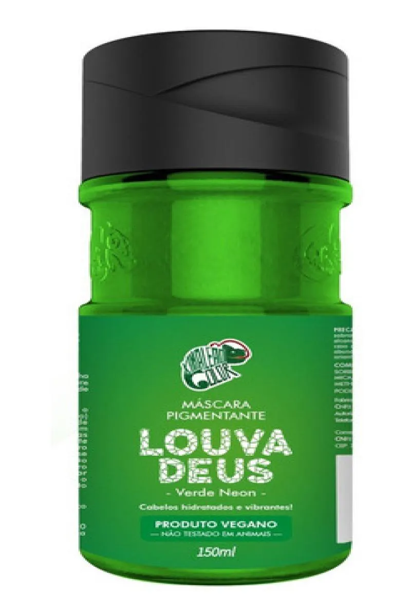 MáSCARA TONALIZANTE LOUVA DEUS KAMALEãO VERDE NEON 150ML