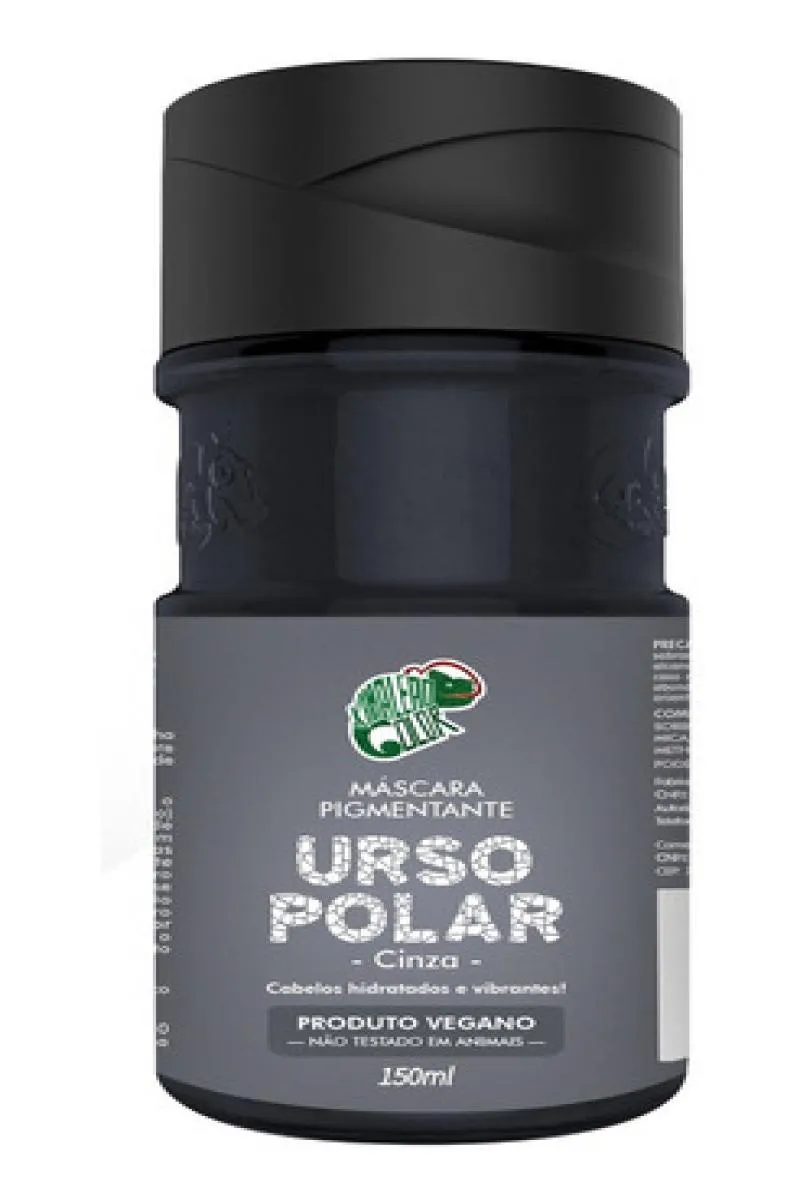 MáSCARA TONALIZANTE URSO POLAR KAMALEãO COLOR CINZA 150ML