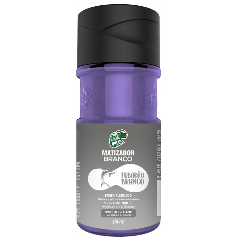 MATIZADOR BRANCO TUBARãO BRANCO EFEITO PLATINADO 150ML