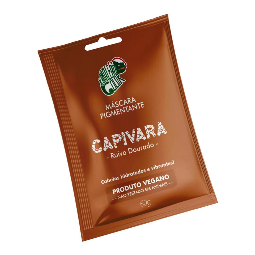 SACHê MáSCARA TONALIZANTE CAPIVARA RUIVO DOURADO KAMALEãO COLOR 60G