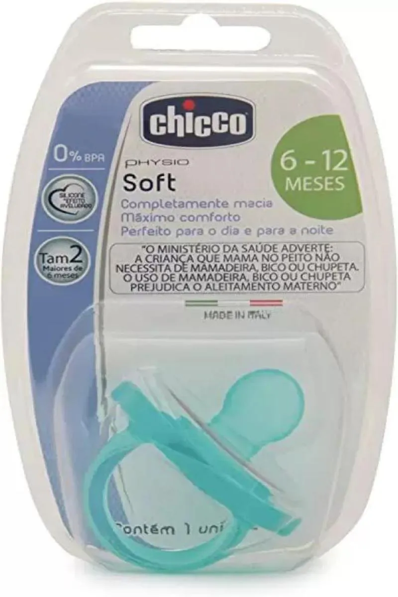 Chupeta Chicco Physio Soft 6-12 meses Verde