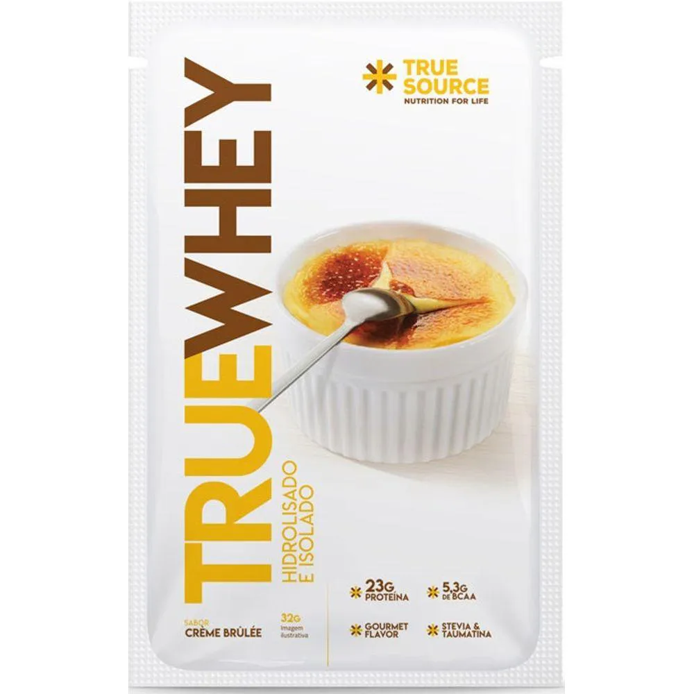 TRUE WHEY PROTEIN SACHê 32G CRèME BRûLéE TRUE SOURCE
