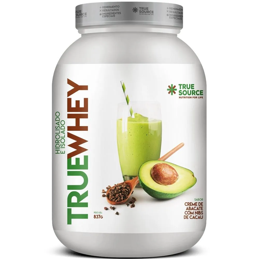 WHEY PROTEIN HIDROLISADO E ISOLADO TRUE WHEY (PT) 837G - TRUE SOURCE Abacate