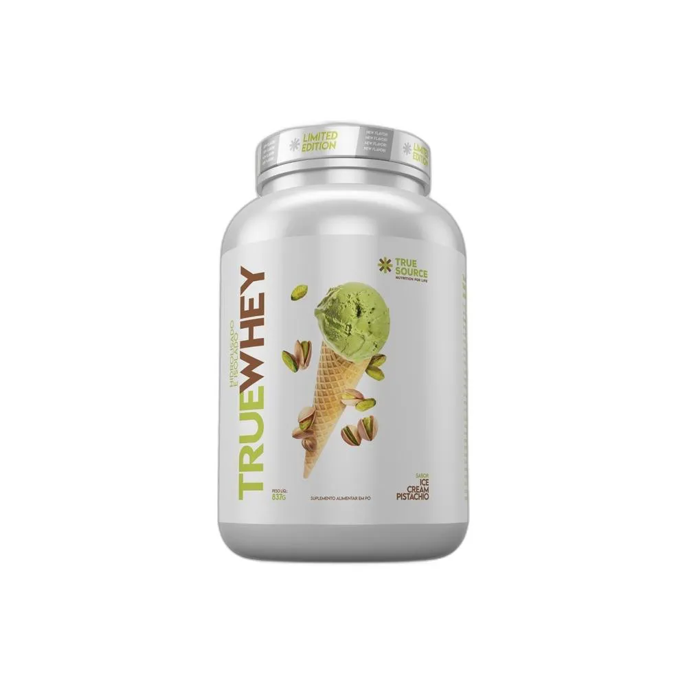 WHEY PROTEIN HIDROLISADO E ISOLADO TRUE WHEY (PT) 837G - TRUE SOURCE Ice Cream Pistachio