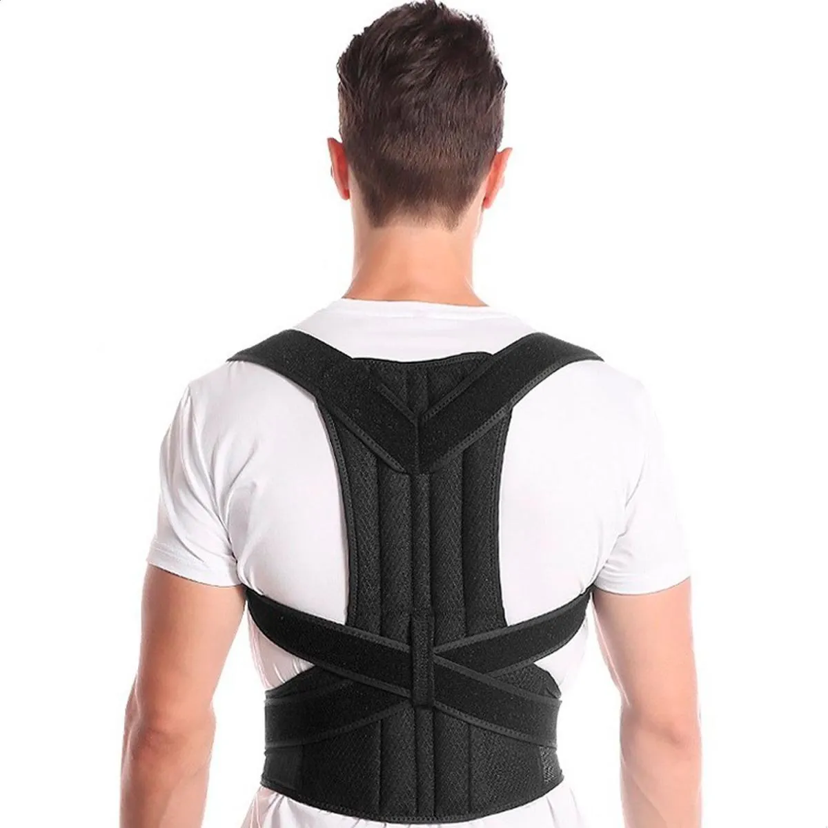 CINTA COLETE CORRETOR DE POSTURA COLUNA LOMBAR CLAVíCULA 4FITNESS GGG
