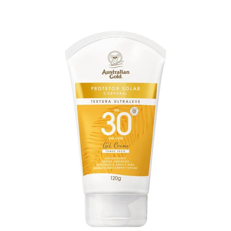 PROTETOR SOLAR AUSTRALIAN GOLD TOQUE SECO FPS 30 120G