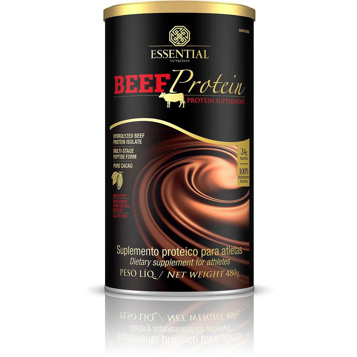 Proteína em Pó Beef Protein Essential Nutrition Cacau 480g