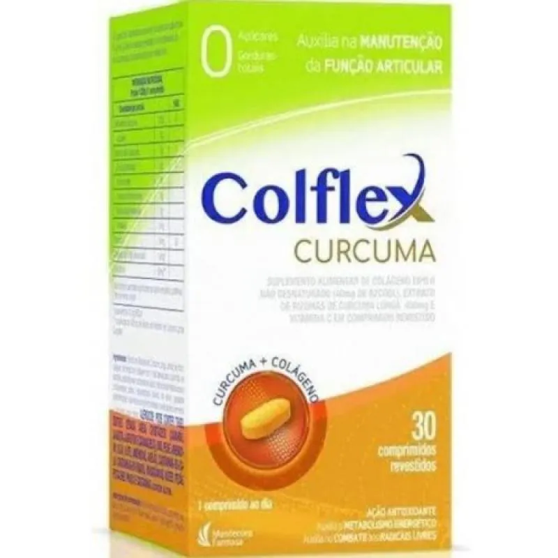 COLFLEX CURCUMA COLáGENO TIPO IL C/30 COMPRIMIDOS