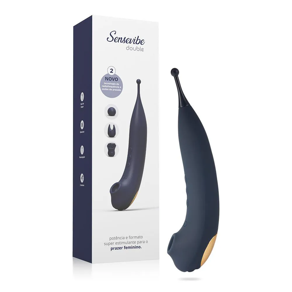 ESTIMULADOR SENSEVIBE DOUBLE VIBRADOR RECARREGáVEL