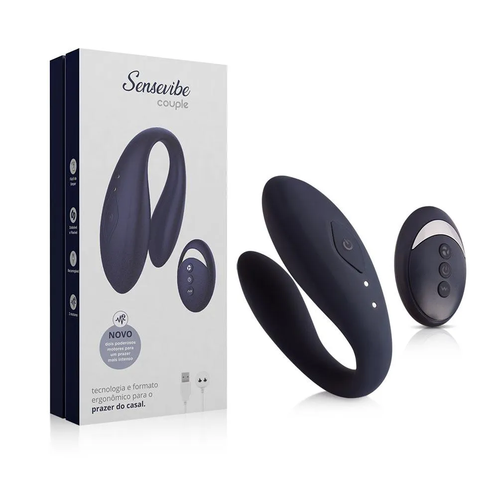 VIBRADOR E ESTIMULADOR SENSEVIBE COUPLE PARTNER REMOTE