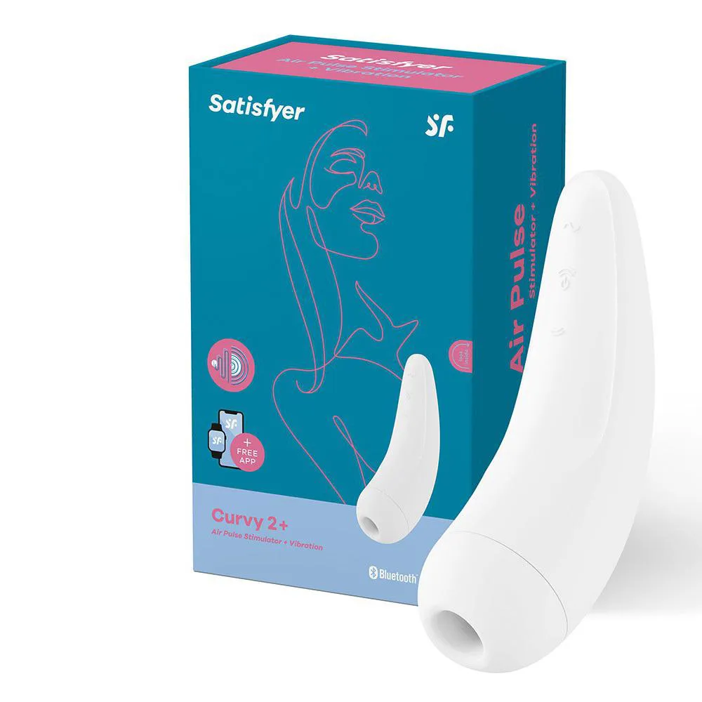 ESTIMULADOR DE CLITóRIS SATISFYER CURVY 2+ CONTROLE VIA CELULAR