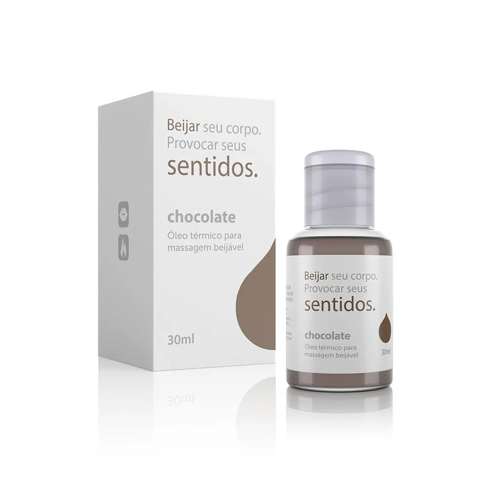 ÓLEO PARA MASSAGEM BEIJáVEL HOT SENTIDOS CHOCOLATE - 30ML