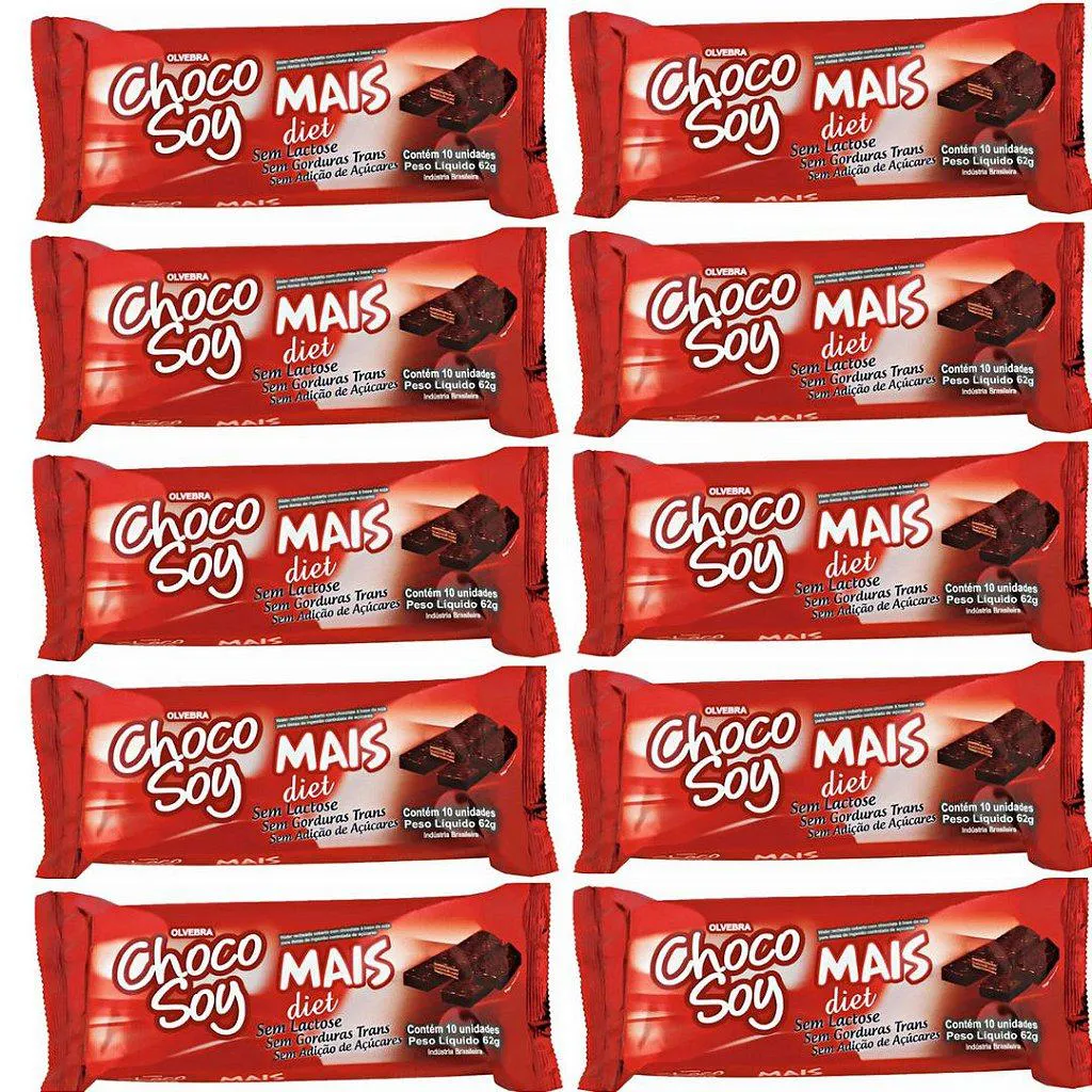 10UNI MAIS DIET 62GR - CHOCOSOY