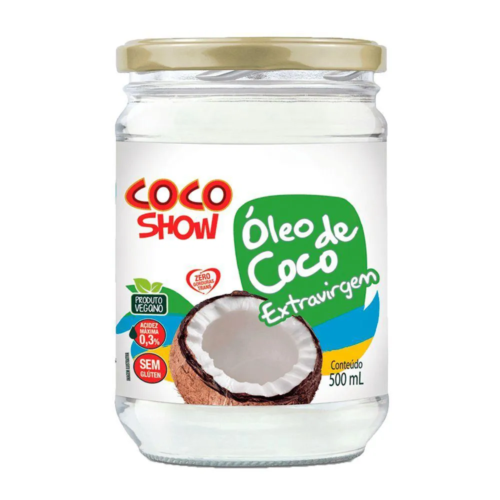 ÓLEO DE COCO EXTRAVIRGEM COCO SHOW 500ML - COPRA