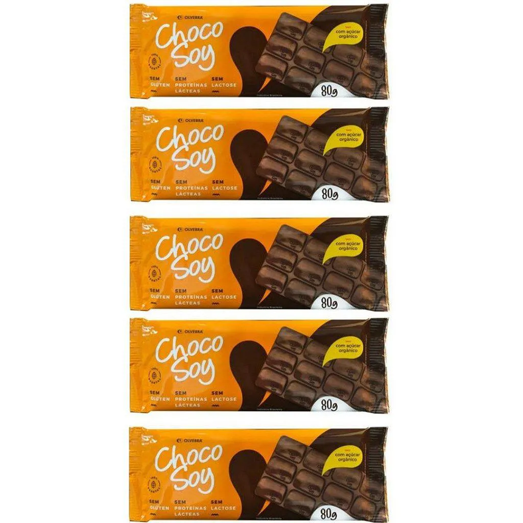5UNI BARRA TRADICIONAL 80GR - CHOCOSOY
