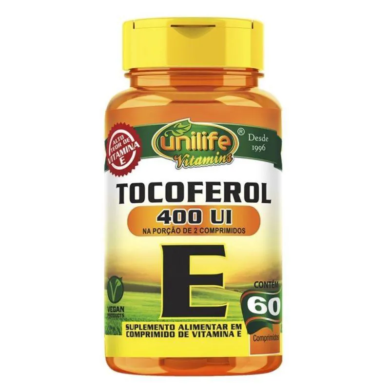 TOCOFEROL - VITAMINA E 1000MG 60 COMP. - UNILIFE