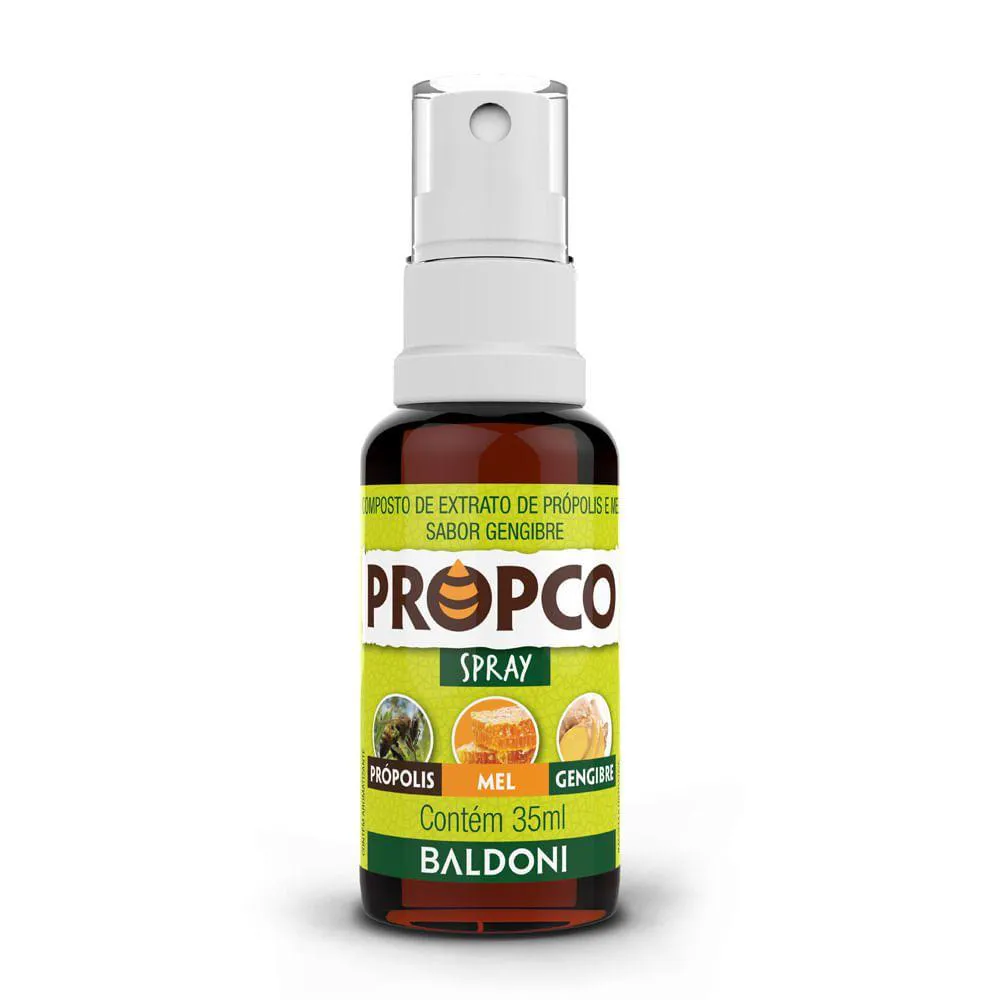 PROPCO SPRAY DE PRóPOLIS, MEL E GENGIBRE (35ML) - BALDONI