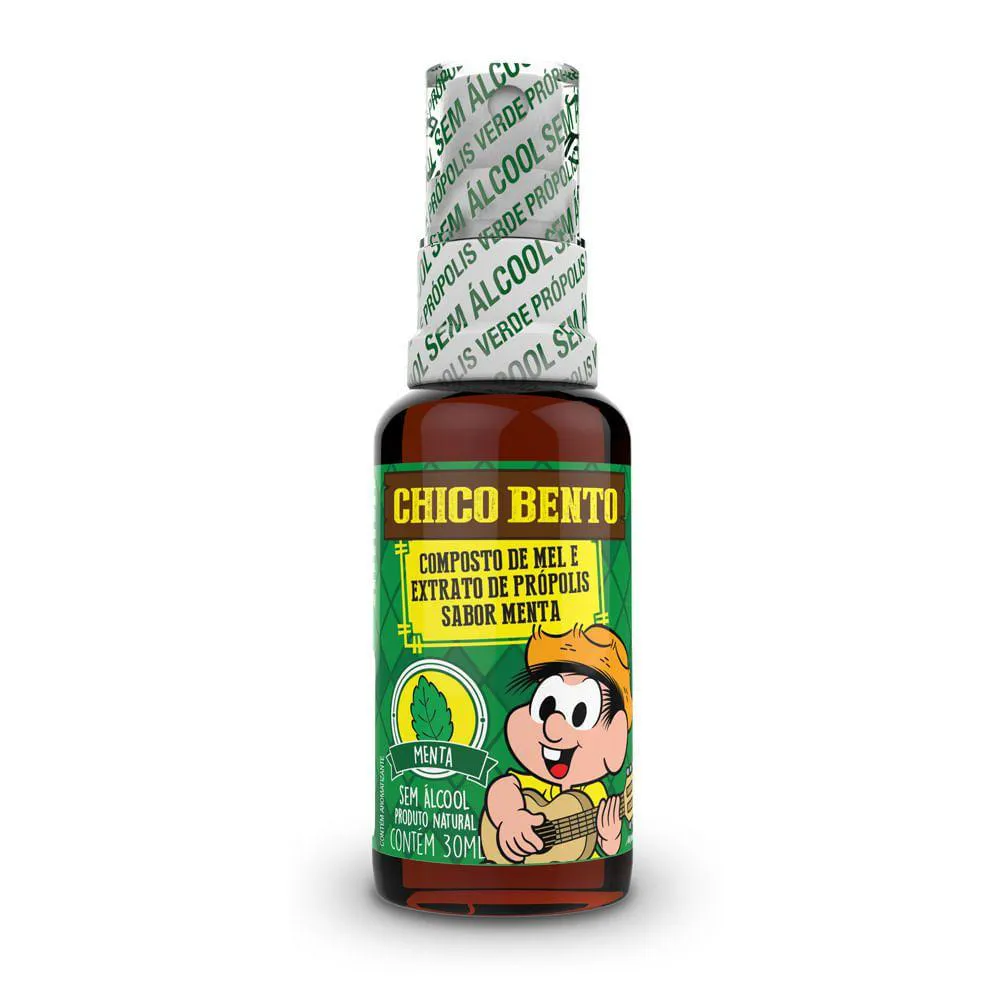 PRóPION CHICO BENTO - SPRAY COM MEL E MENTA SEM áLCOOL (30ML) - BALDONI