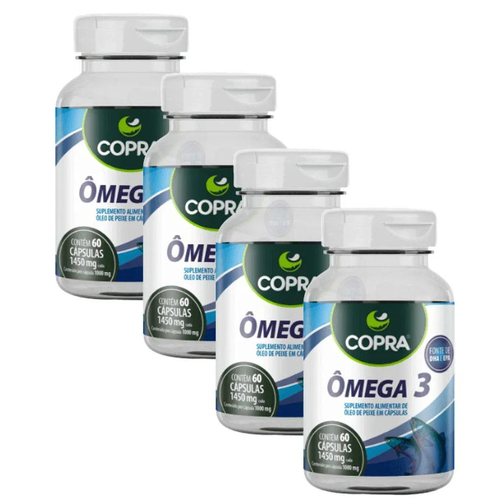 KIT 4UNI ÔMEGA 3 60 CáPS - COPRA