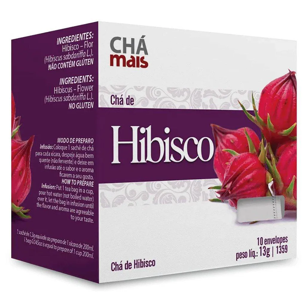 CLINICMAIS CHá HIBISCO 10 SACHêS 13G - CHá MAIS