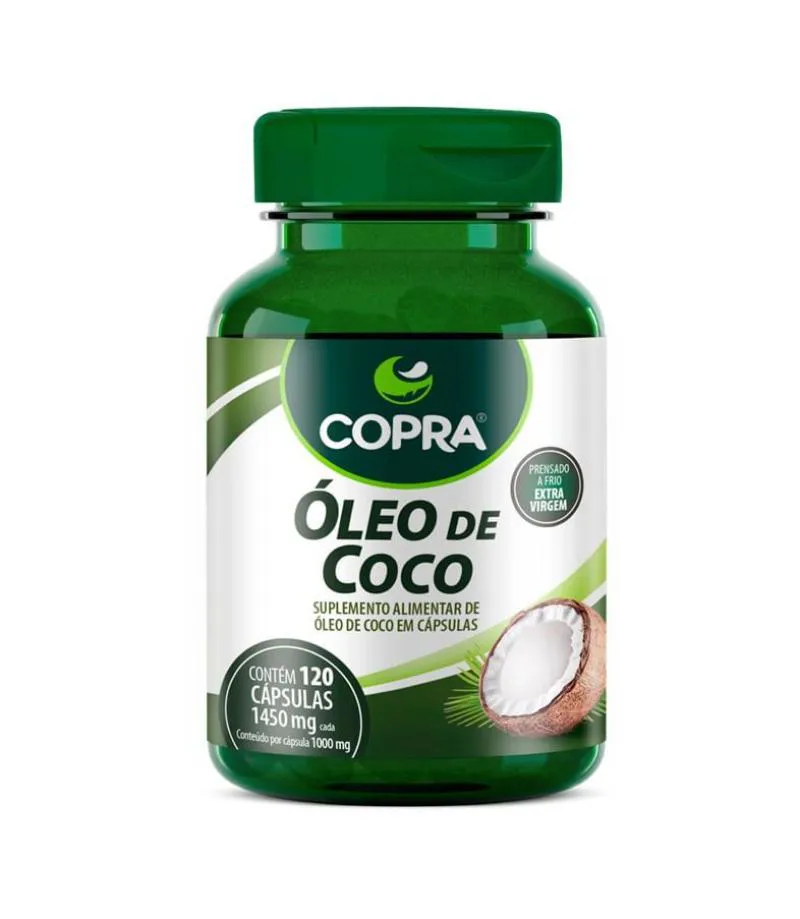 ÓLEO DE COCO EXTRAVIRGEM 120 CáPSULAS - COPRA