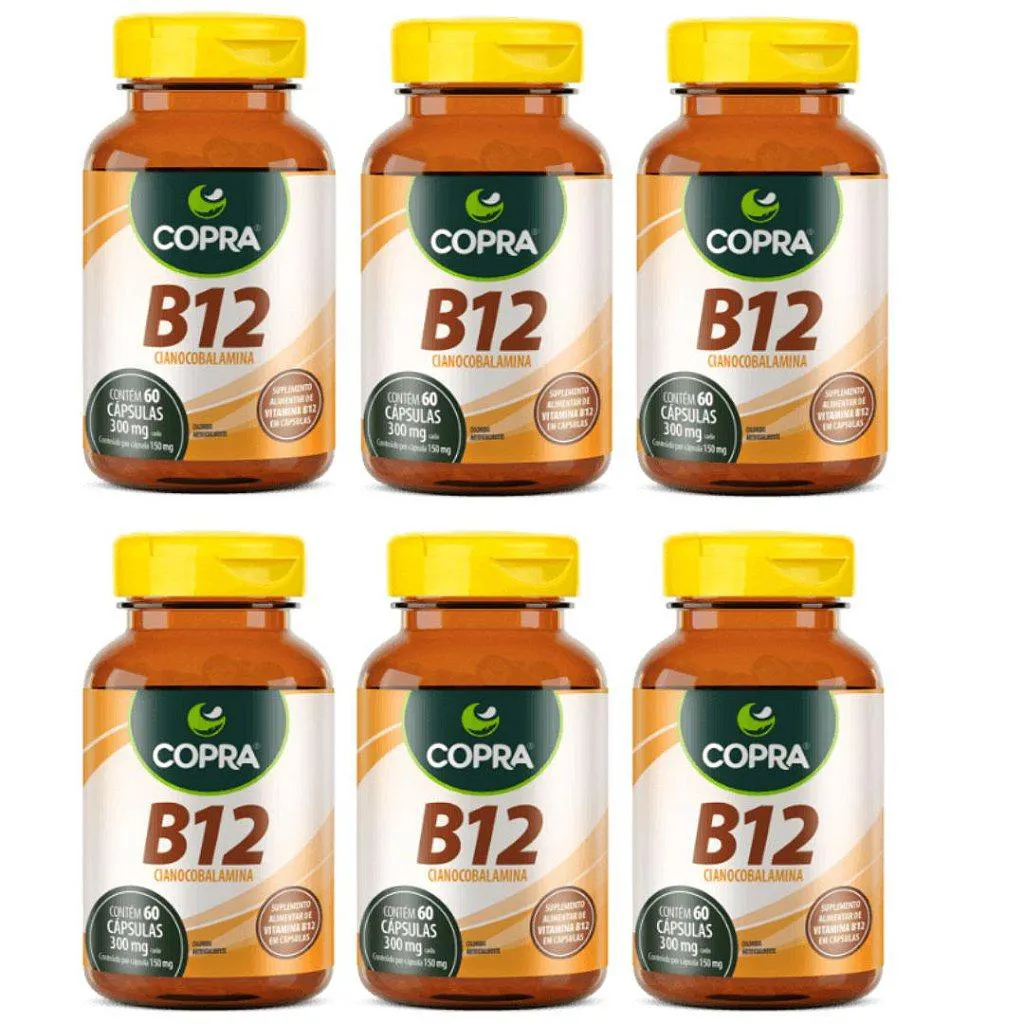 KIT 6UNI VITAMINA B12 60 CáPS - COPRA