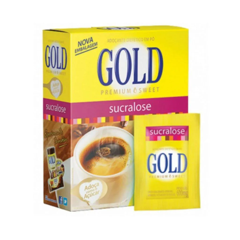 ADOçANTE SUCRALOSE EM Pó 50X6MG - GOLD
