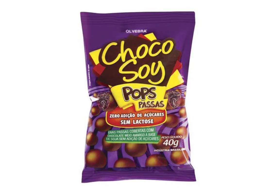 POPS PASSAS 40GR - CHOCOSOY