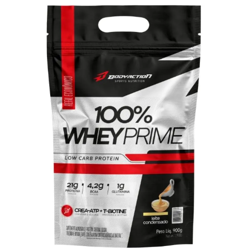 100% WHEY PRIME REFIL 900G (LEITE CONDENSADO)