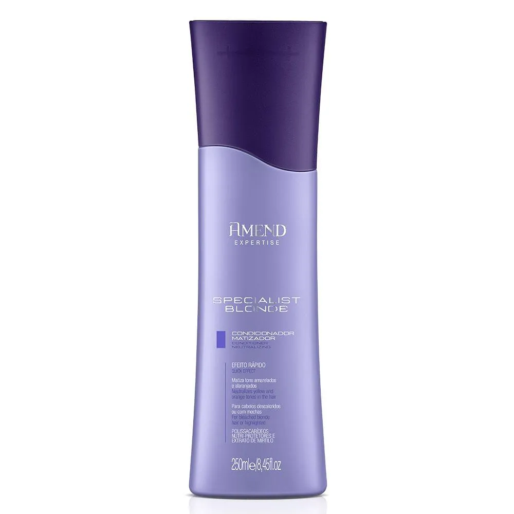 Condicionador Matizador Amend Specialist Blonde Cabelos Loiros 250ml