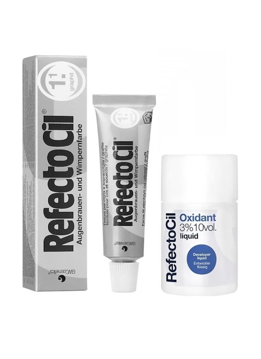 KIT REFECTOCIL 1 TINTA + 1 OXIDANTE N° 1.1 GRAFITE