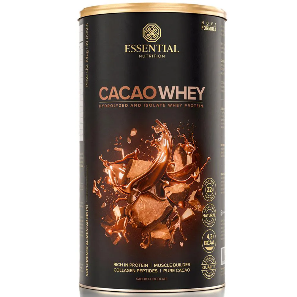 CACAO WHEY (840G) - ESSENTIAL NUTRITION