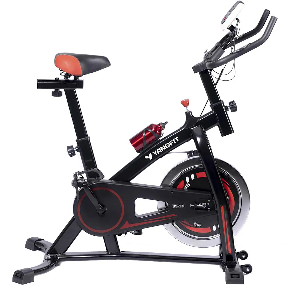 BICICLETA ERGOMéTRICA SPINNING RODA INéRCIA 13KG PRO YANGFIT