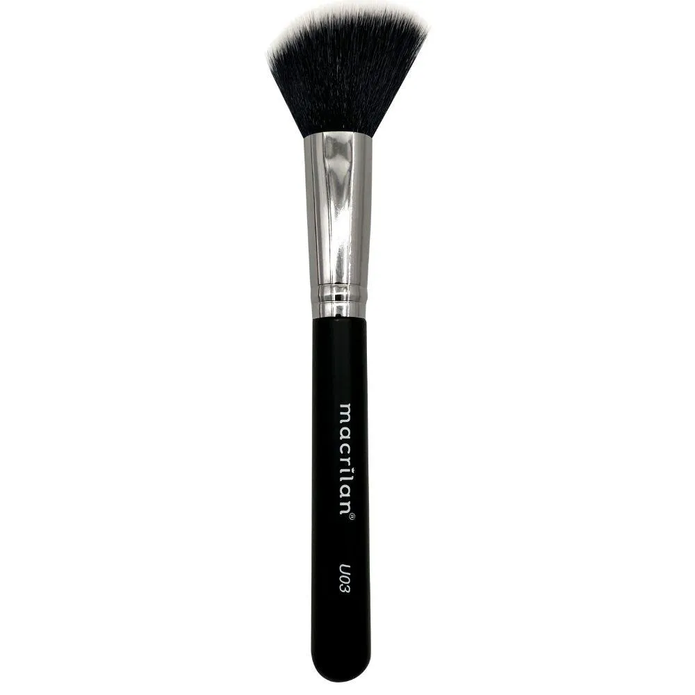 PINCEL CHANFRADO PARA BLUSH PROFISSIONAL ULTRA - MACRILAN - U03
