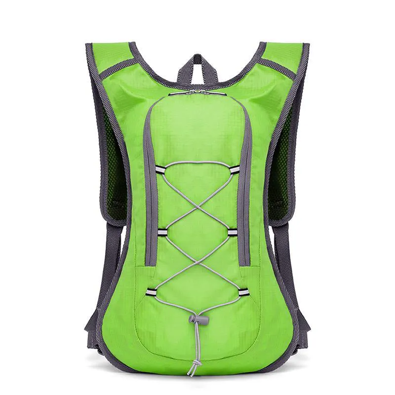MOCHILA HIDRATAçãO COM BOLSA DE ÁGUA E CINTOS PEITORAIS YANGFIT Verde