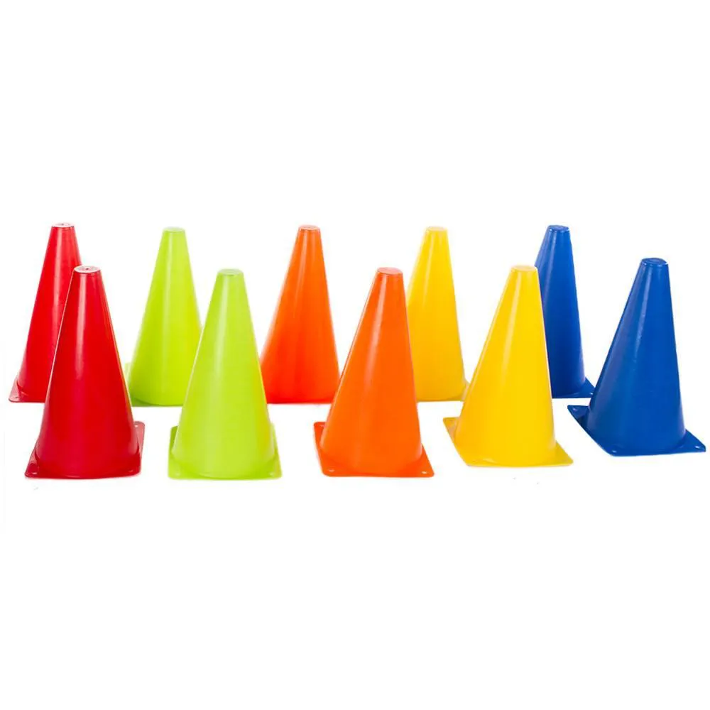 KIT CONES DE AGILIDADE 23CM FUNCIONAL 10 UNIDADES YANGFIT