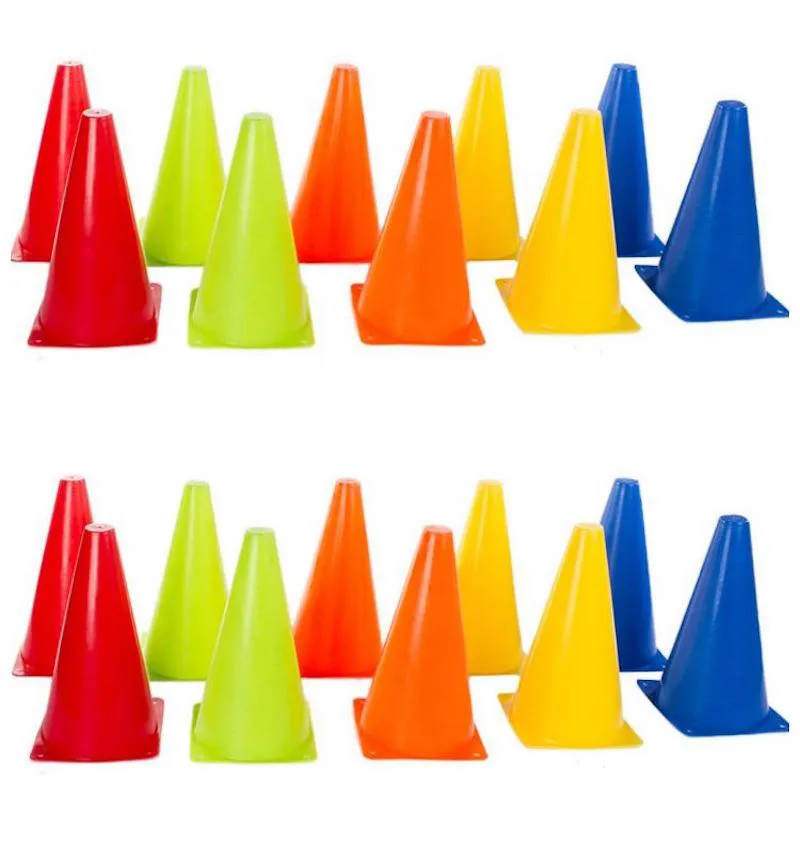 KIT CONES DE AGILIDADE 23CM FUNCIONAL 20 UNIDADES YANGFIT