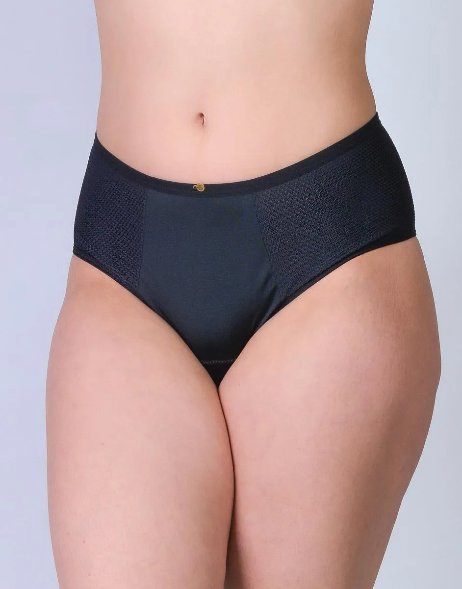 Calcinha Absorvente Reutilizável Yasmin Lingerie Preto P