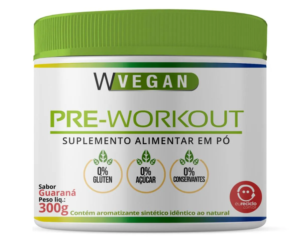 Pré-Treino Vegano Wvegan Guaraná 300g