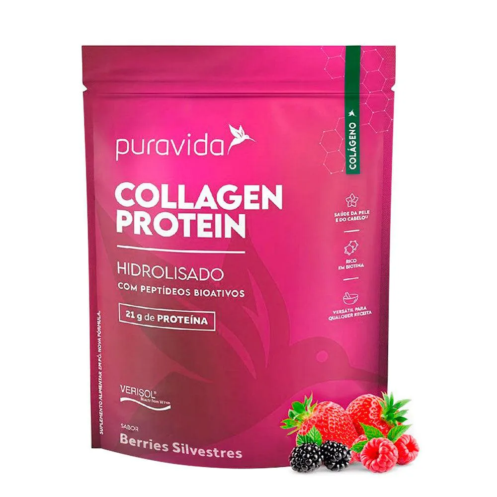 COLLAGEN PROTEIN BERRIES SILVESTRES PURAVIDA 450G Unica